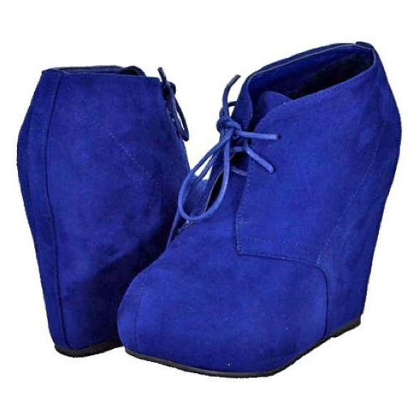 Breckelles Jenni-13 Blue Women Ankle Boots