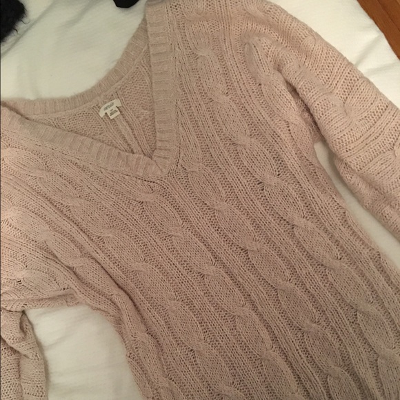 Baby pink aerie sweater