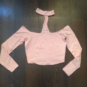 American apparel choker top off shoulder  shirt