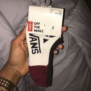 NWT Vans Socks (3 pack)