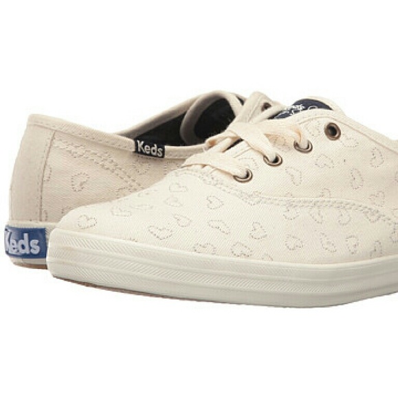 Keds Shoes Keds Taylor Swift Champion Cream Denim Heart Embro