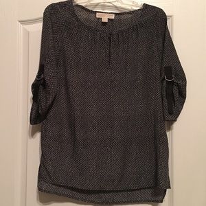 Michael Kors black and white tunic, size small