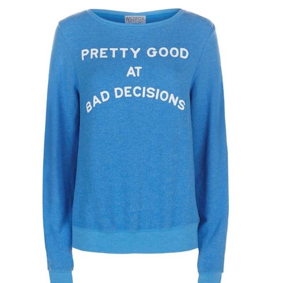 SOLD❌ Wildfox Pretty Good at Bad Decisions Jumper - Picture 2 of 4