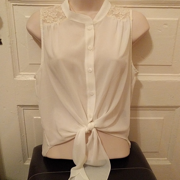 Cream Lace Blouse