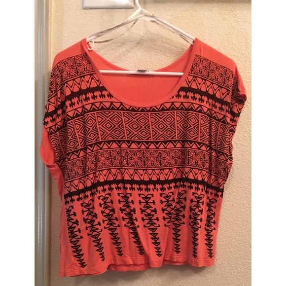 Aztec print crop top