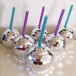 Party🎉Club🌐Cup Disco Ball Silver Drink🍾Tumbler