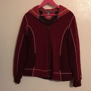 Maroon Kuhl Chianti Fleece zip up hoodie
