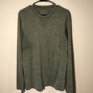 Men's army green lululemon vent tee long sleeve