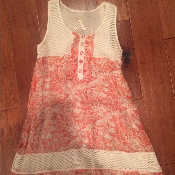 Orange and White casual dress!