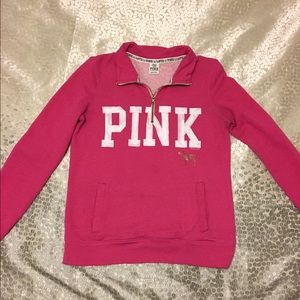 PINK Victoria's Secret quarter zip sweatshirt