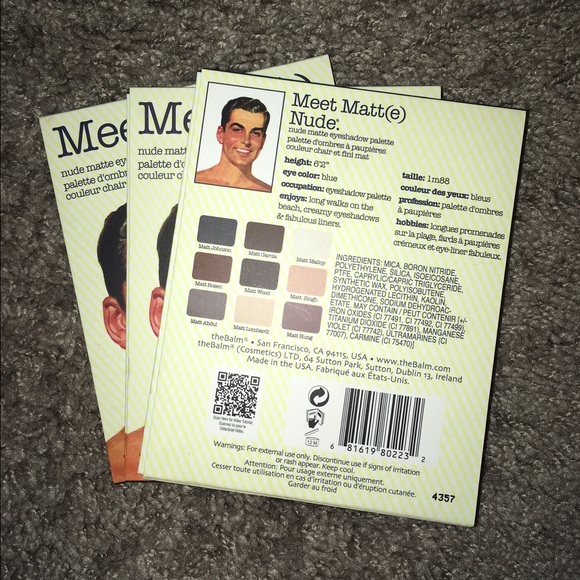 Last one! NWT The Balm Meet Matt(e) Nude Palette - Picture 3 of 5