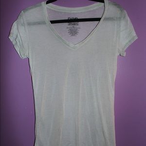 Grayish Blue/Silver V-Neck Tee Shirt