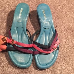 Genuine Prada shoes. It is in good condition.