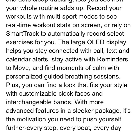 Black Fitbit CHARGE HR (small) - Picture 3 of 4