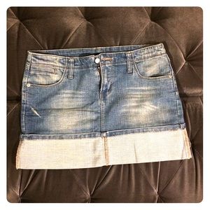 Jean Overlap Skirt