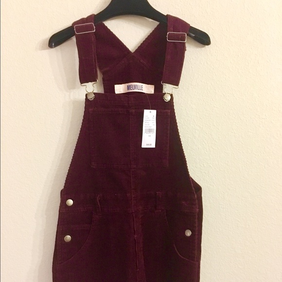 Brandy Melville Velvet Overalls