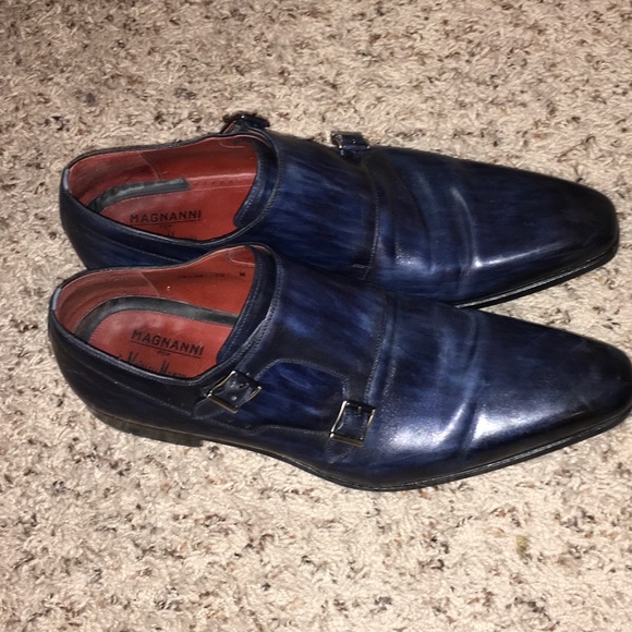 Magnanni navy blue dress shoe