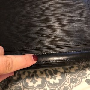 Louis Vuitton epi leather black backpack