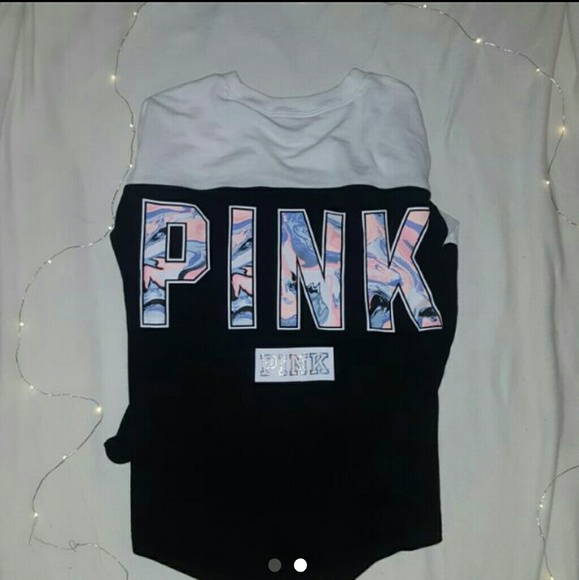 VS PINK MARBLE CREW - Picture 1 of 2