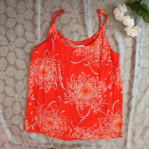 Orange Floral Top