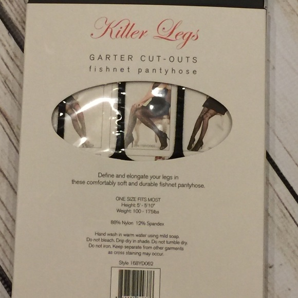 Garter Cut -Outs Fishnet Pantyhose By Killer Legs - Picture 3 of 3