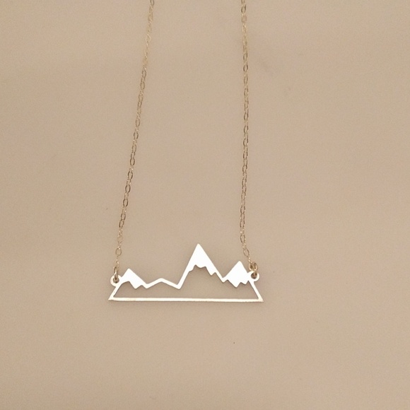 Sterling Silver Mountain Necklace