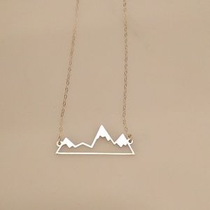 Sterling Silver Mountain Necklace
