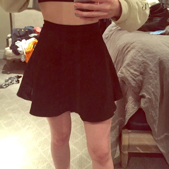 Black flared out mini