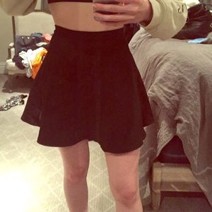 Black flared out mini