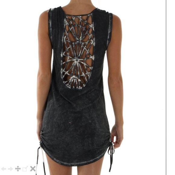Billabong black cutout dress