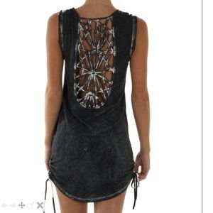 Billabong black cutout dress