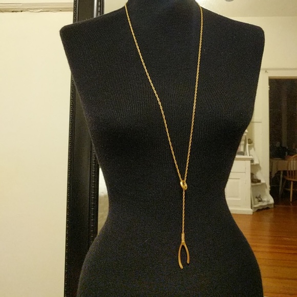 Wishbone Lariat Necklace by Madewell