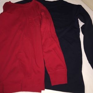 Land's End 4 long sleeve pocket boys tshirt