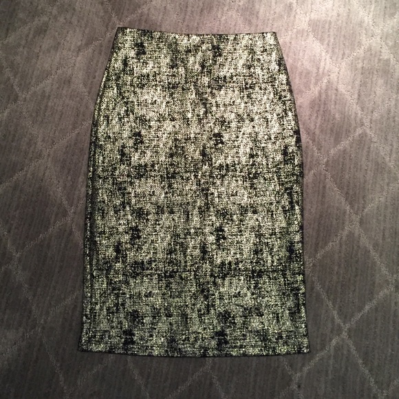 Gold & Black pencil skirt