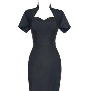 Pinup Girl Clothing Veronica Dress in Black