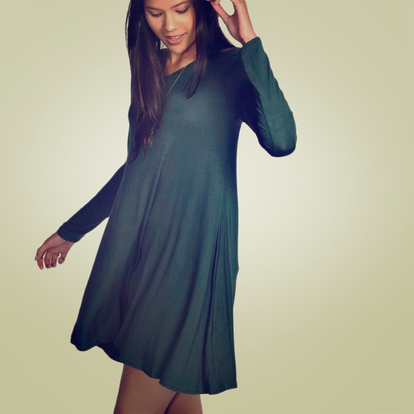 Up To 50% Off Sale! Long Sleeve Swing Dress.