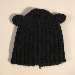 Zara Black Beanie with Ears