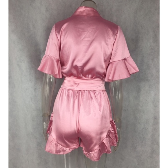 NEW! Silk Romper and belt - Picture 2 of 3