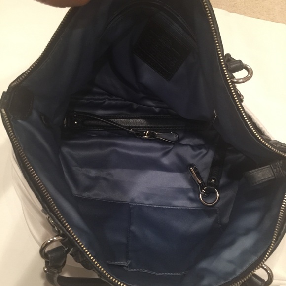 Coach Satchel Sophia Navy Large