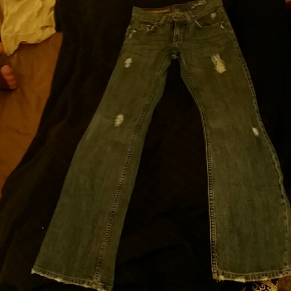 Size 25 low rise designer Jean Paul Da'mage jeans