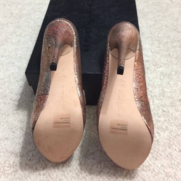 Nwb Report Signature bronze and silver pump - Picture 2 of 4