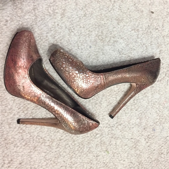 Nwb Report Signature bronze and silver pump - Picture 4 of 4
