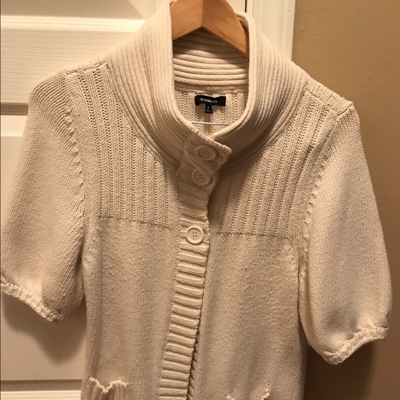 Express white sweater