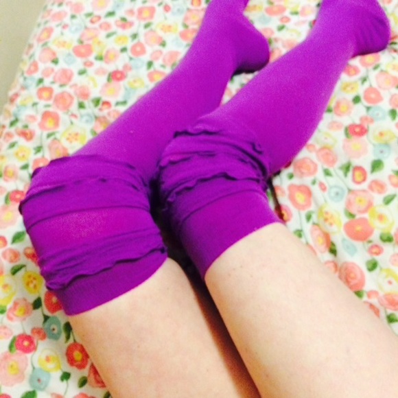 EUC worn once Betsy Johnson ruffled boot socks