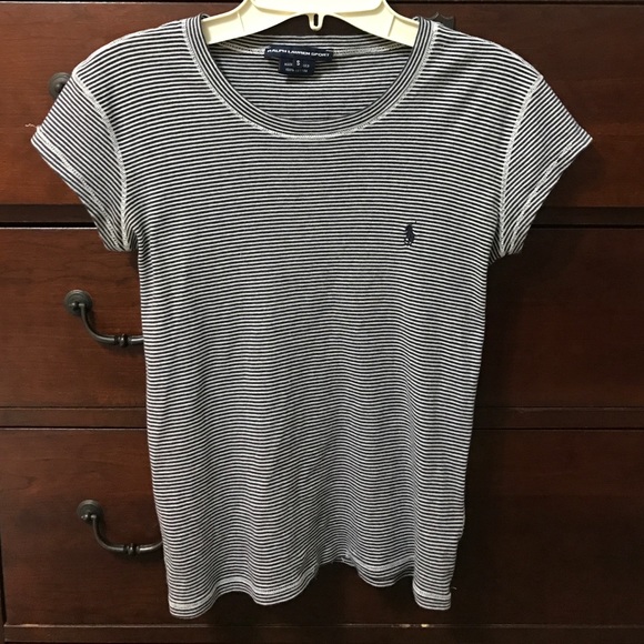 Ralph Lauren Sport Striped Tee ! Size Small