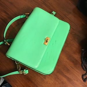 J Crew leather satchel