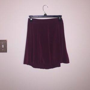 Brandy Melville Maroon Skater Skirt