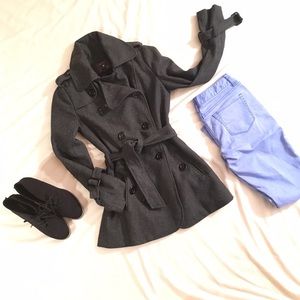 FOREVER 21 💋 FAUX WOOL PEA COAT