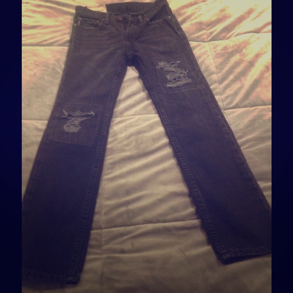 Perfect condition Abercrombie kids black jeans - Picture 1 of 3