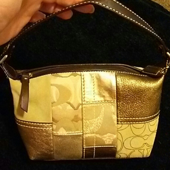 Coach Handbags - FINAL! New Coach Suede Signature Bag